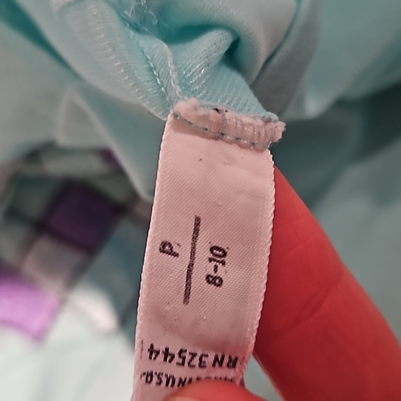 Emilio Pucci X Formfit Rogers Turquoise V Neck Top - Picture 4 of 4